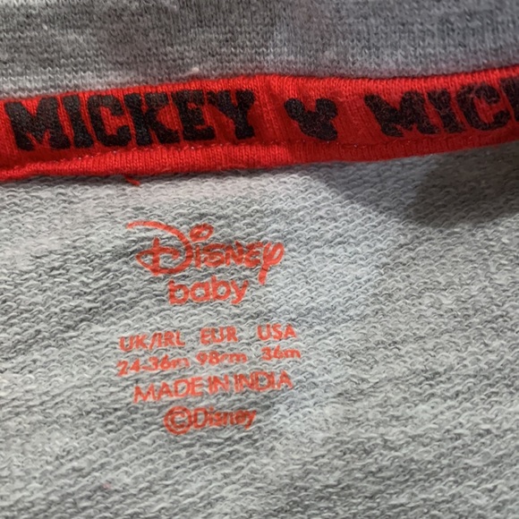 Mickey Mouse long sleeve -size 24-36 months - Picture 2 of 3